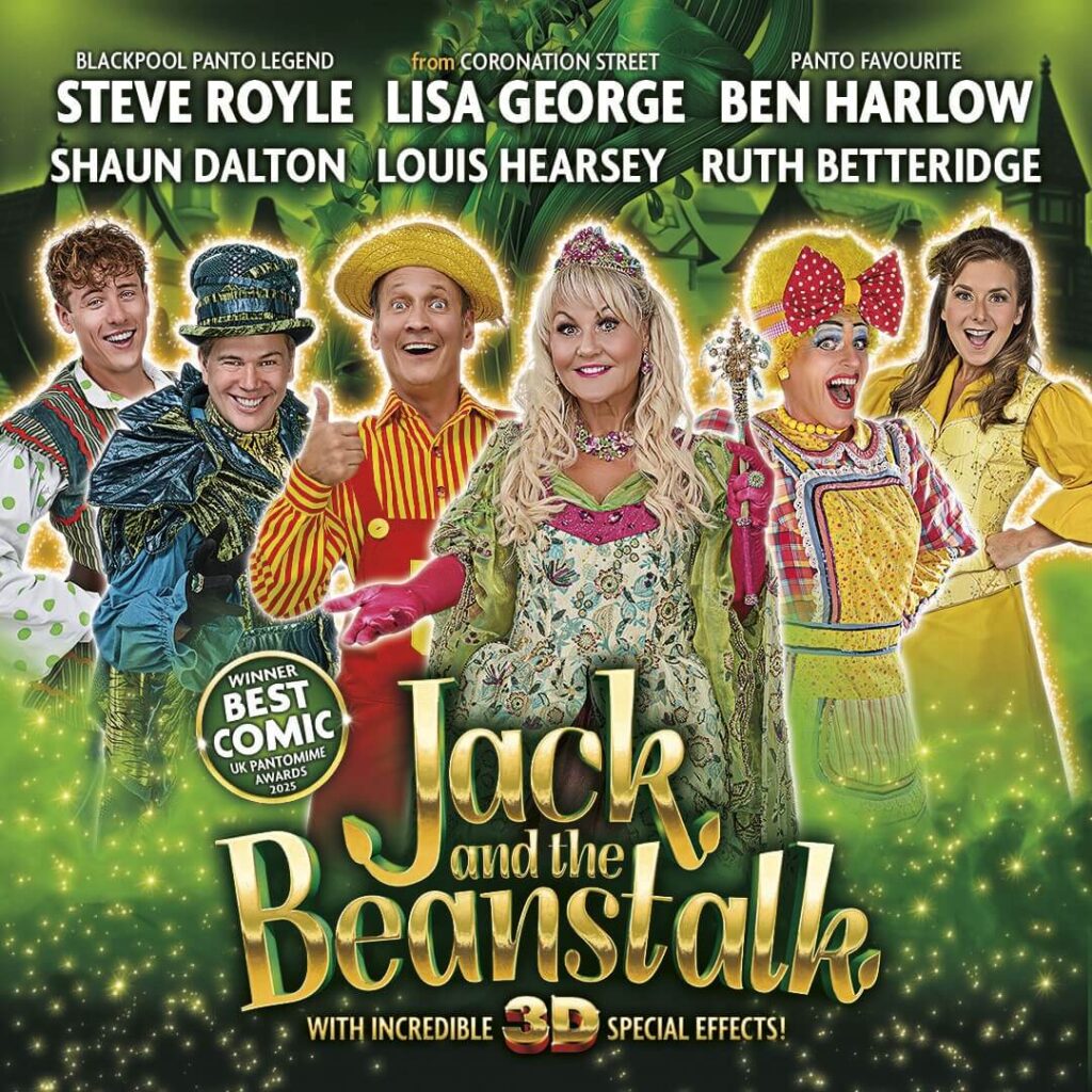The announced cast of Jack and the Beanstalk at Blackpool Grand Theatre for Christmas 2026