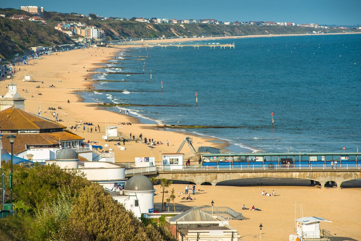 Bournemouth seafront towards Boscombe Pier