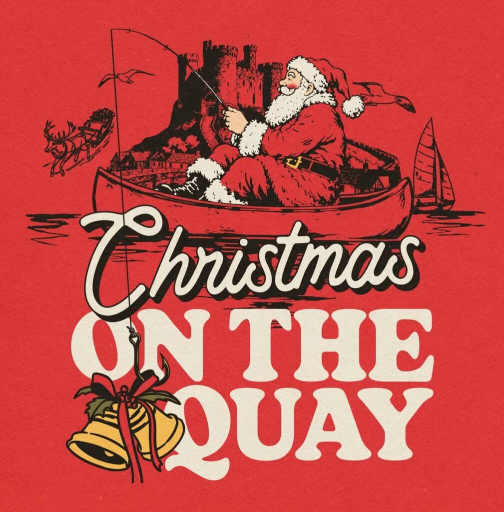 Official Christmas on the Quay promotional artwork for Conwy
