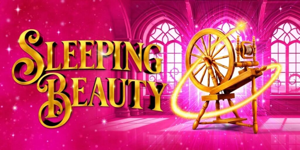 Sleeping Beauty official title artwork for Venue Cymru in Llandudno, Christmas 2026